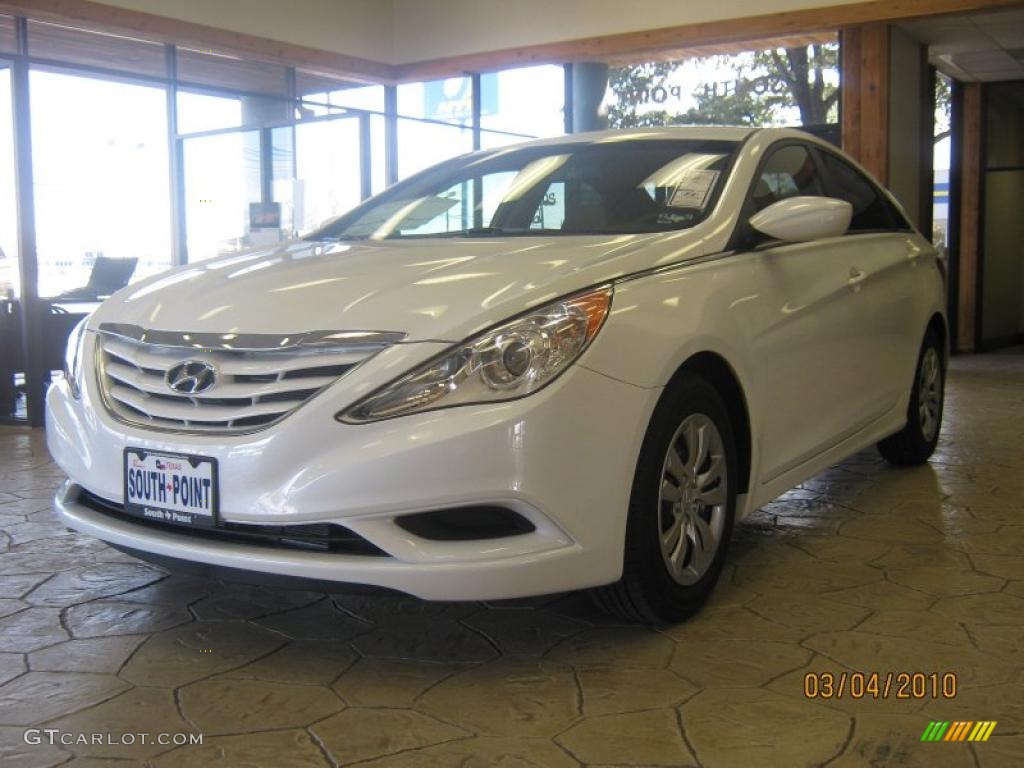 2011 Sonata GLS - Pearl White / Camel photo #1