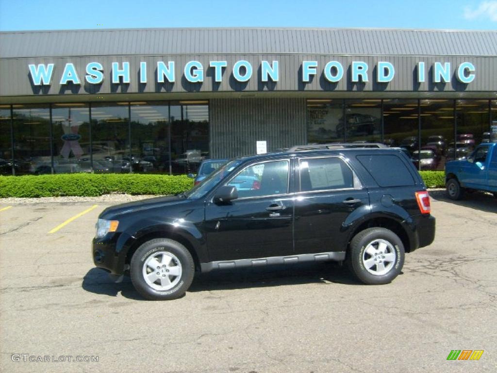 2009 Escape XLT V6 4WD - Black Pearl Slate Metallic / Charcoal photo #1