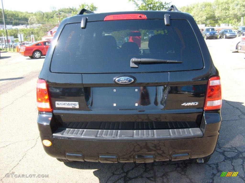 2009 Escape XLT V6 4WD - Black Pearl Slate Metallic / Charcoal photo #3