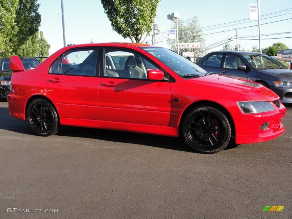 2006 Lancer Evolution IX - Rally Red / Black Alcantara photo #8