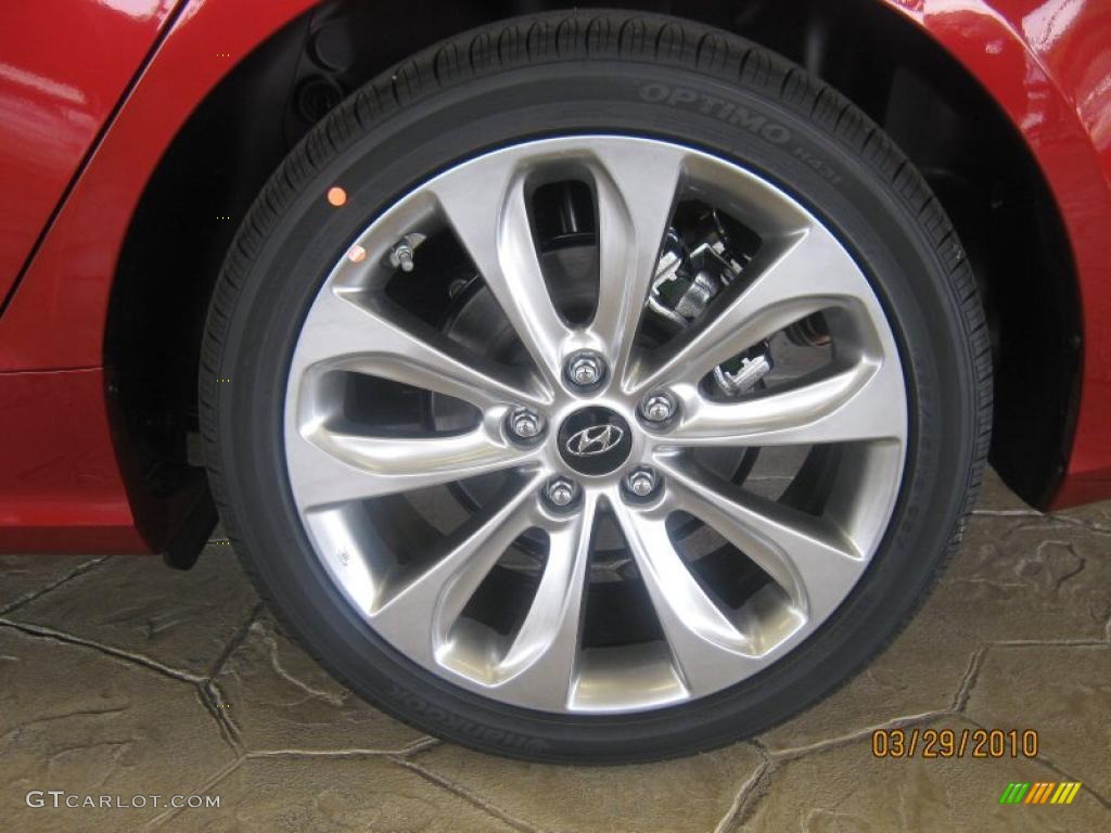 2011 Sonata SE - Venetian Red / Black photo #5