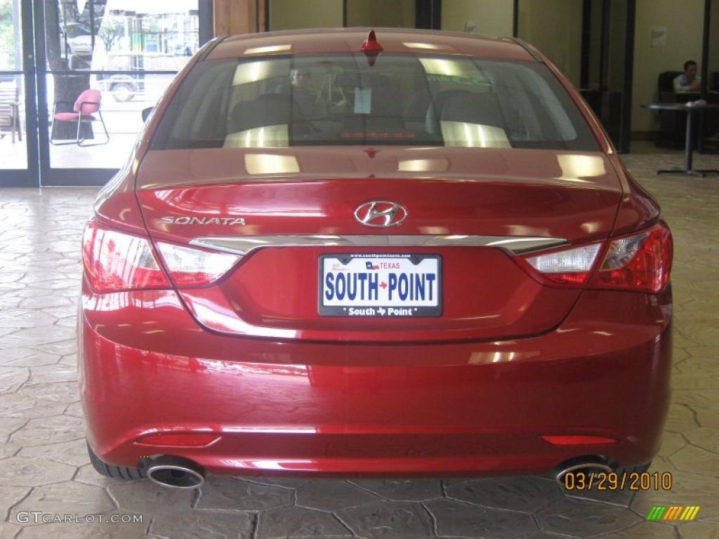 2011 Sonata SE - Venetian Red / Black photo #6