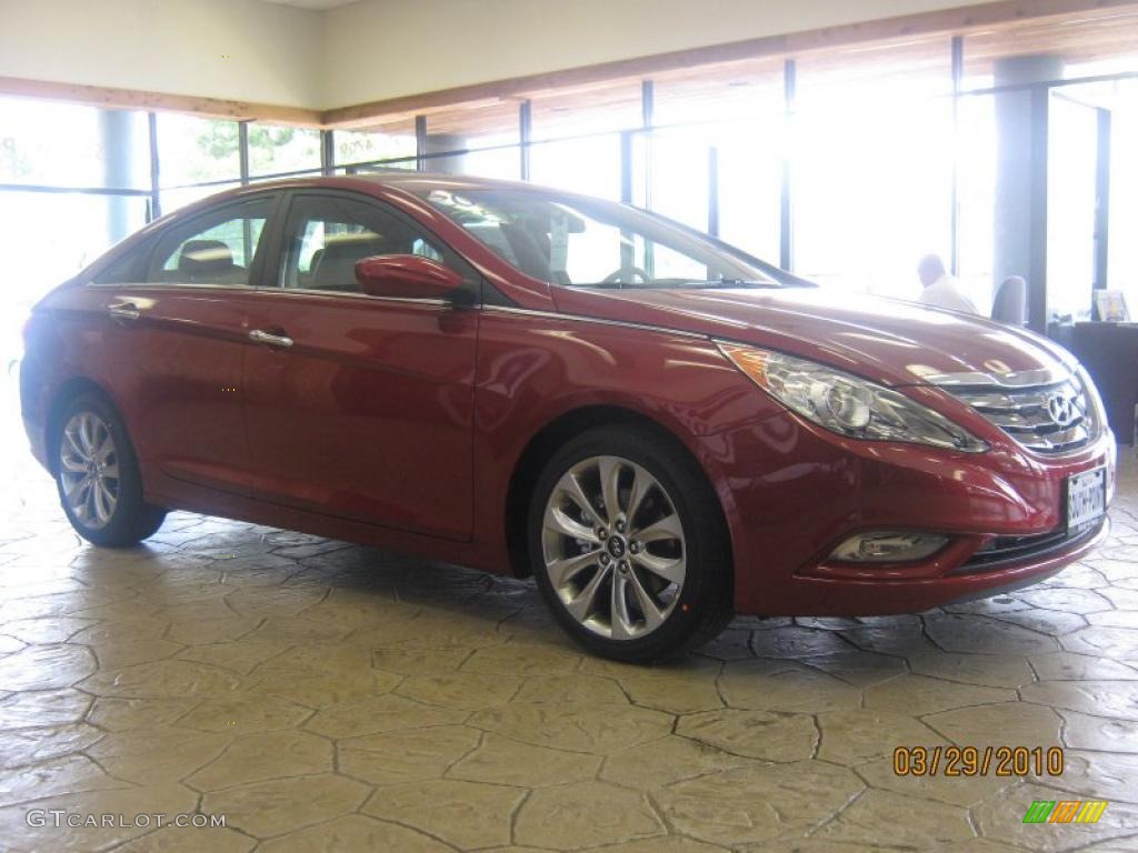 2011 Sonata SE - Venetian Red / Black photo #8