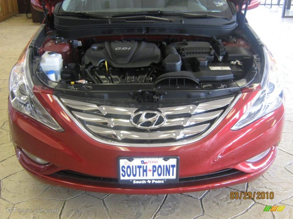 2011 Sonata SE - Venetian Red / Black photo #24