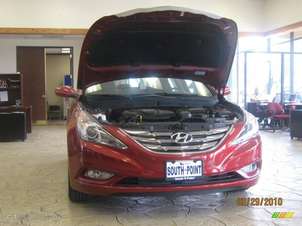 2011 Sonata SE - Venetian Red / Black photo #26