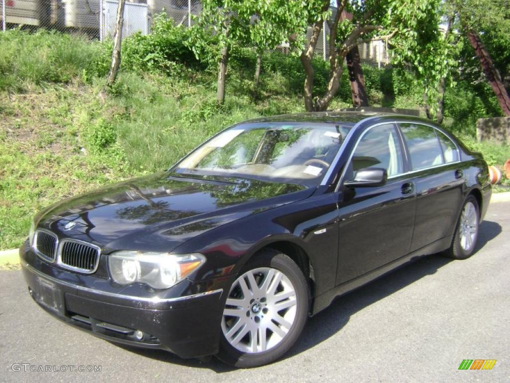 2002 7 Series 745Li Sedan - Jet Black / Beige III photo #2