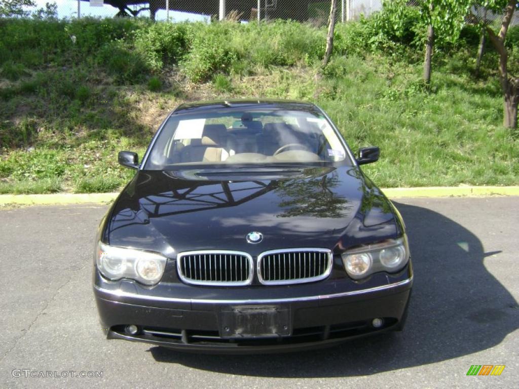 2002 7 Series 745Li Sedan - Jet Black / Beige III photo #4