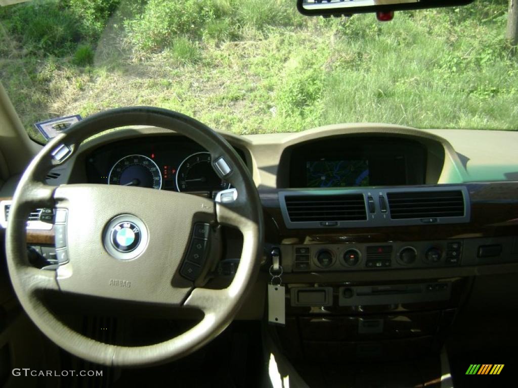 2002 7 Series 745Li Sedan - Jet Black / Beige III photo #12