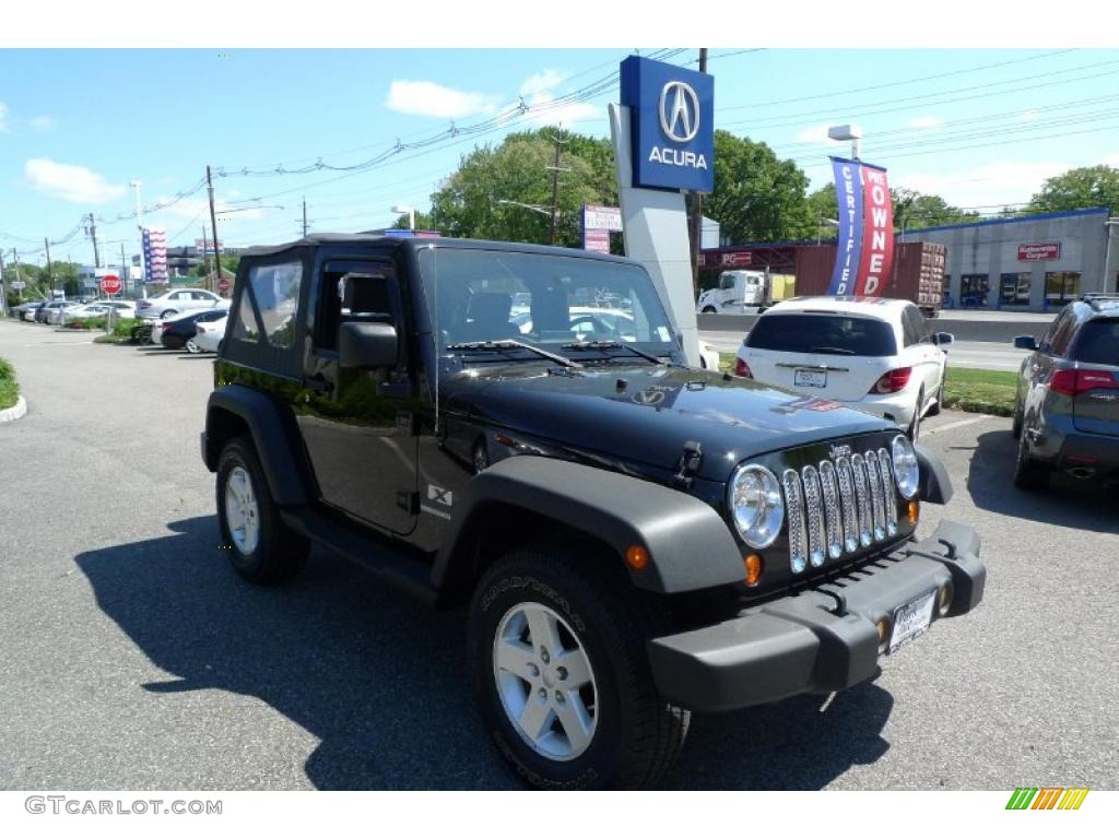 2009 Wrangler X 4x4 - Black / Dark Slate Gray/Medium Slate Gray photo #1