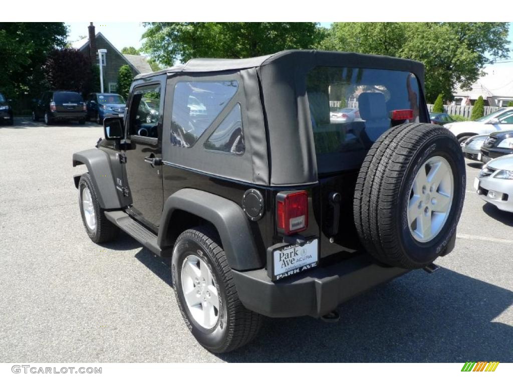 2009 Wrangler X 4x4 - Black / Dark Slate Gray/Medium Slate Gray photo #8