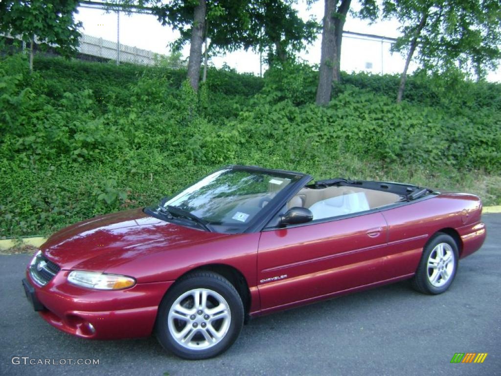 1996 Sebring JXi Convertible - Radiant Fire Red / Beige photo #1