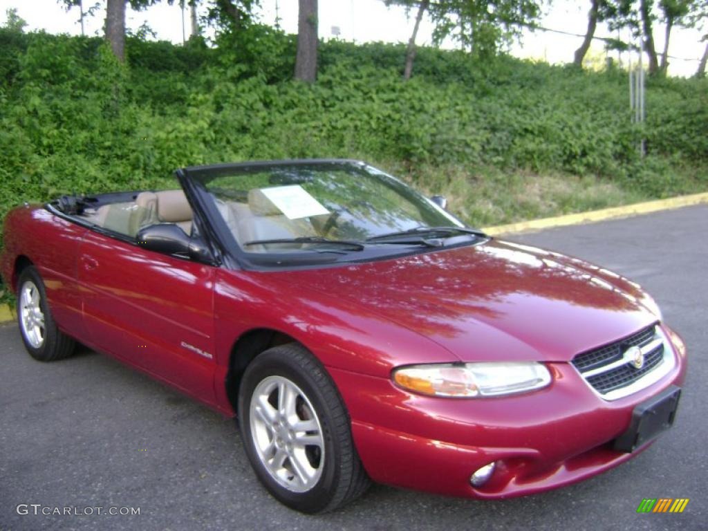 1996 Sebring JXi Convertible - Radiant Fire Red / Beige photo #9