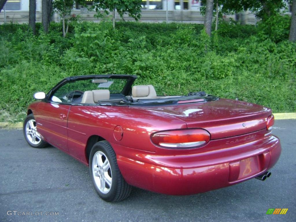 1996 Sebring JXi Convertible - Radiant Fire Red / Beige photo #18