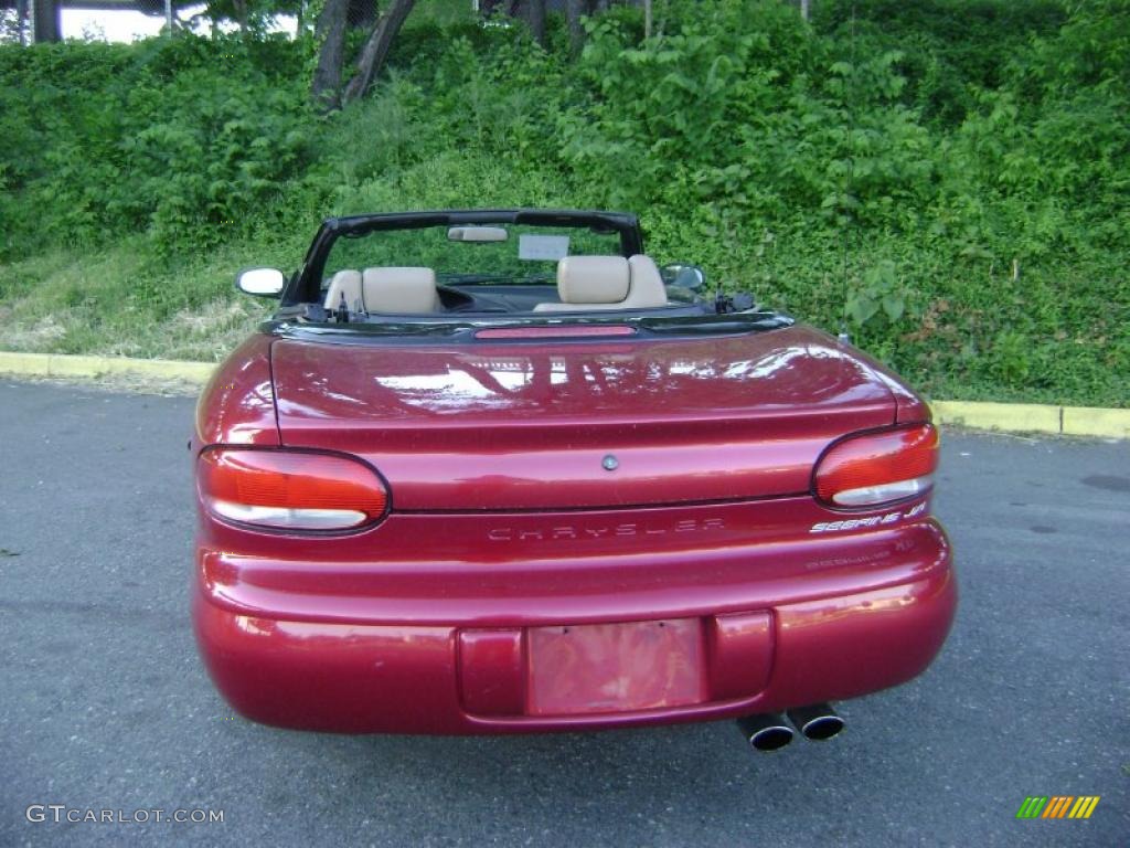 1996 Sebring JXi Convertible - Radiant Fire Red / Beige photo #19