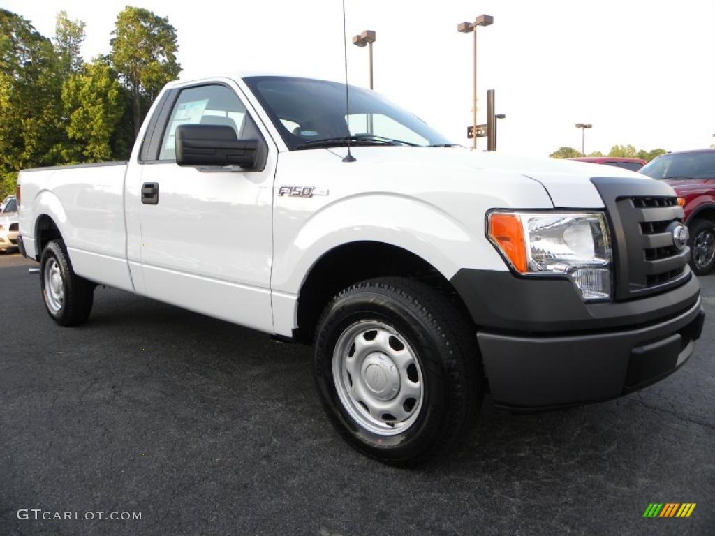 2010 F150 XL Regular Cab - Oxford White / Medium Stone photo #1