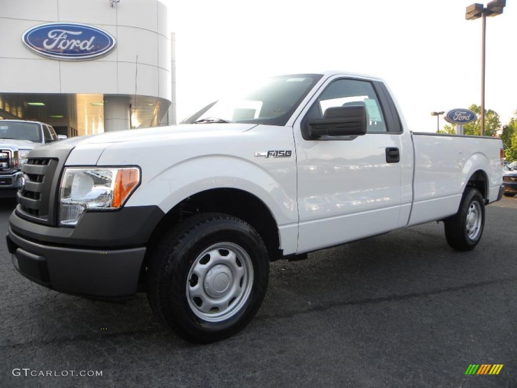 2010 F150 XL Regular Cab - Oxford White / Medium Stone photo #6