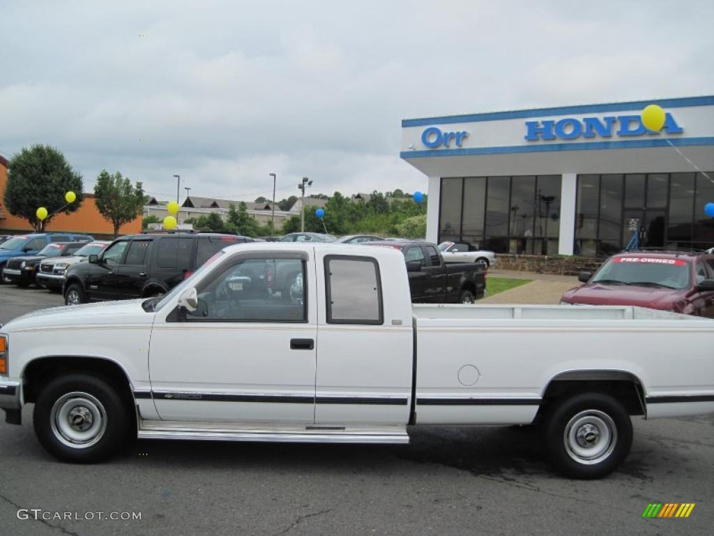 1989 C/K 2500 C2500 Extended Cab - White / Red photo #2