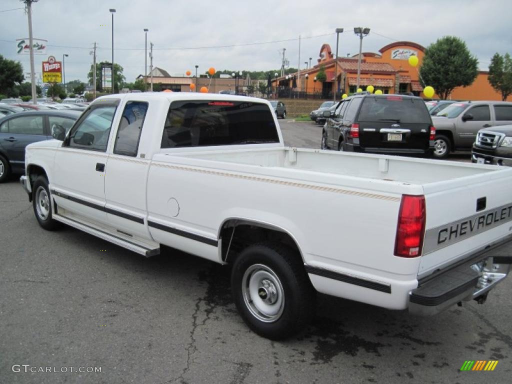 1989 C/K 2500 C2500 Extended Cab - White / Red photo #3