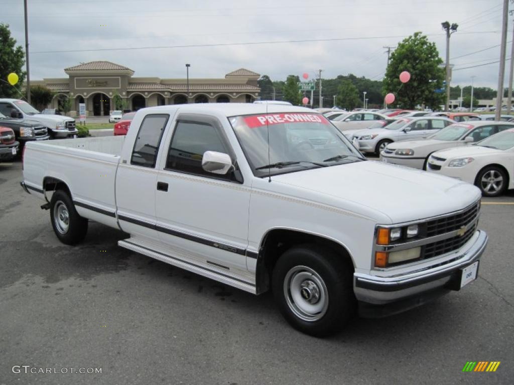 1989 C/K 2500 C2500 Extended Cab - White / Red photo #7