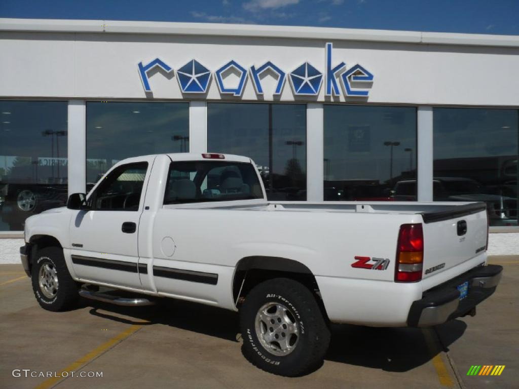 1999 Silverado 1500 Z71 Regular Cab 4x4 - Summit White / Graphite photo #3