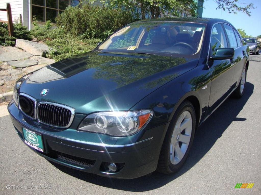 2008 7 Series 750i Sedan - Deep Green Metallic / Natural Brown photo #1