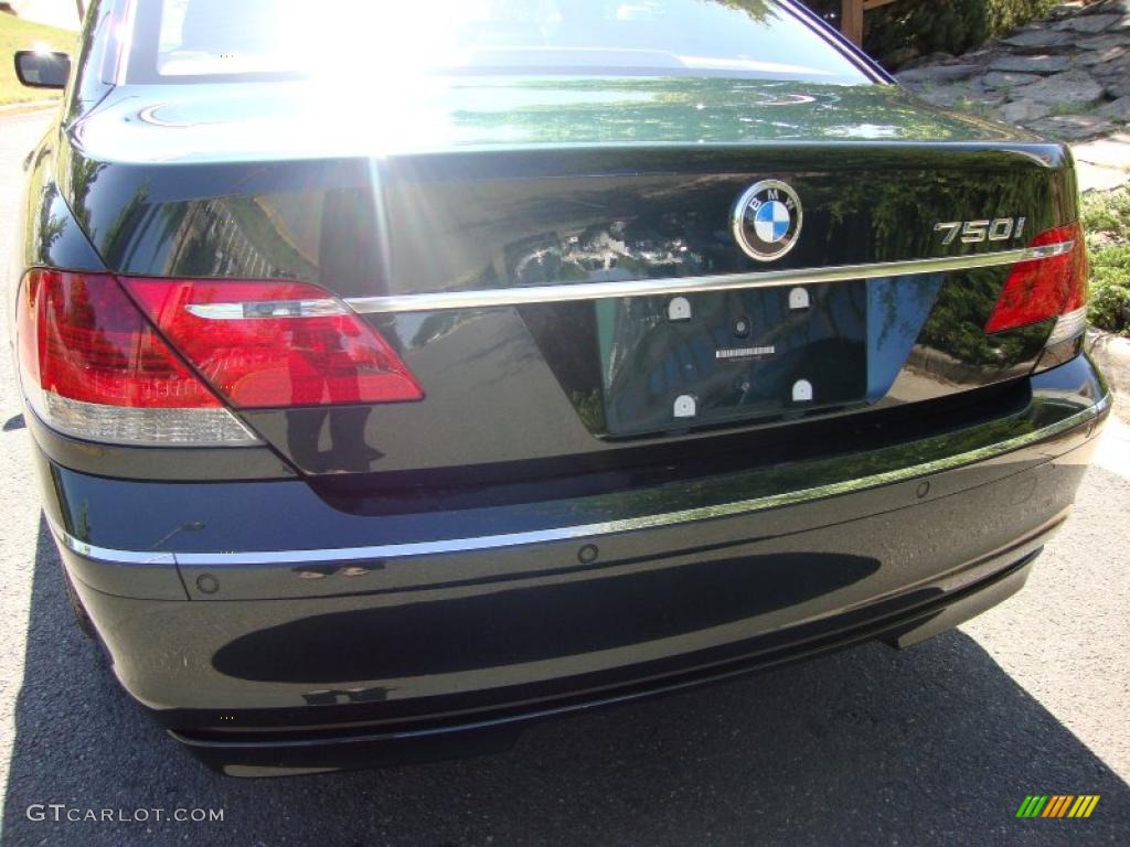 2008 7 Series 750i Sedan - Deep Green Metallic / Natural Brown photo #5