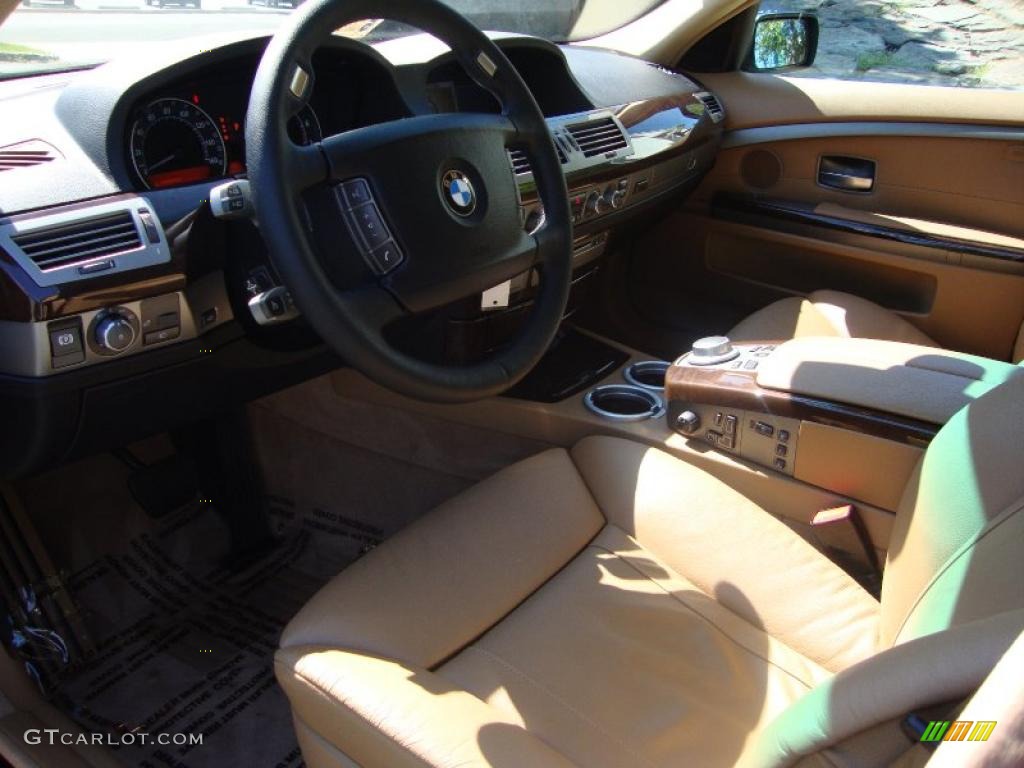 2008 7 Series 750i Sedan - Deep Green Metallic / Natural Brown photo #11