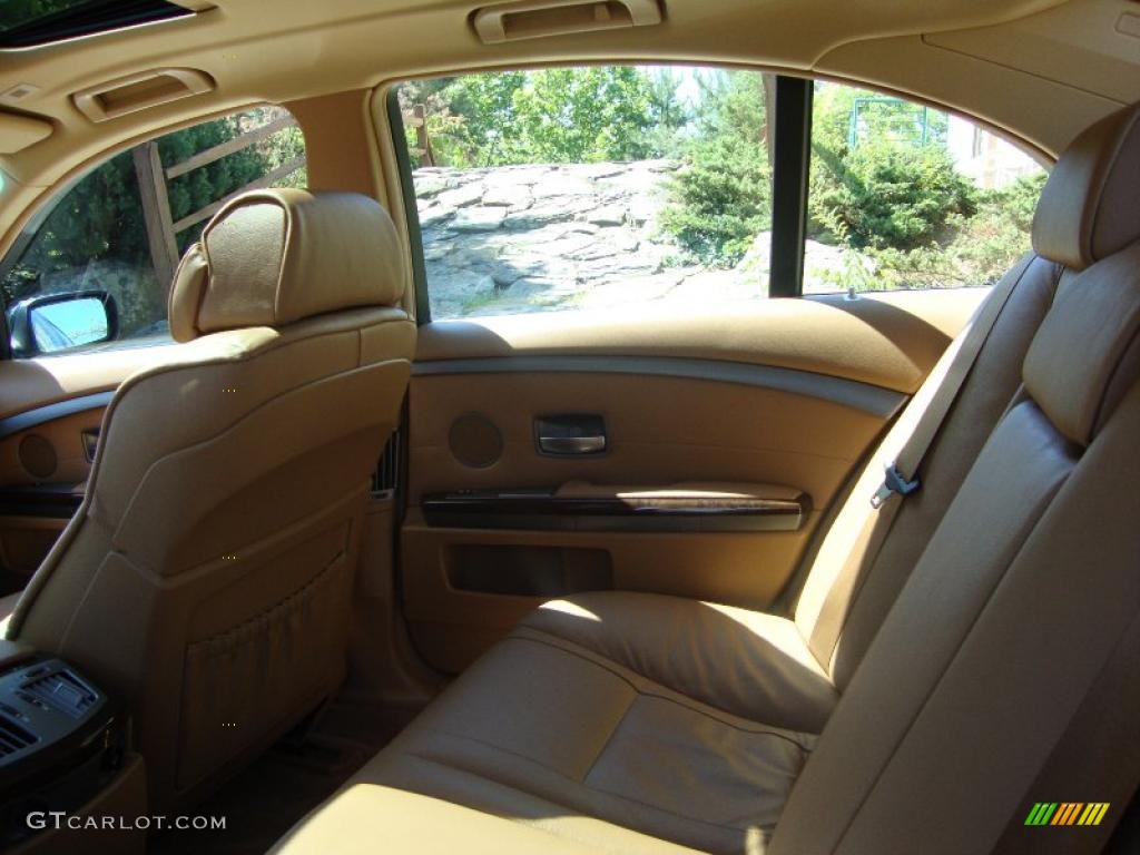 2008 7 Series 750i Sedan - Deep Green Metallic / Natural Brown photo #14