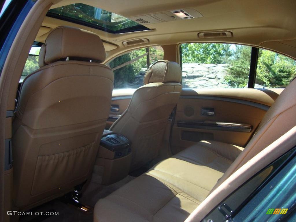 2008 7 Series 750i Sedan - Deep Green Metallic / Natural Brown photo #21