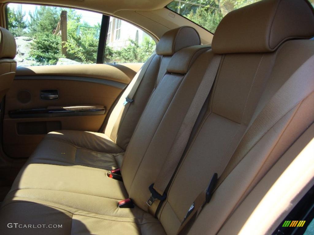 2008 7 Series 750i Sedan - Deep Green Metallic / Natural Brown photo #22