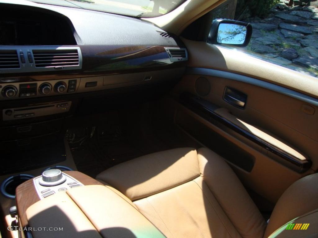 2008 7 Series 750i Sedan - Deep Green Metallic / Natural Brown photo #23