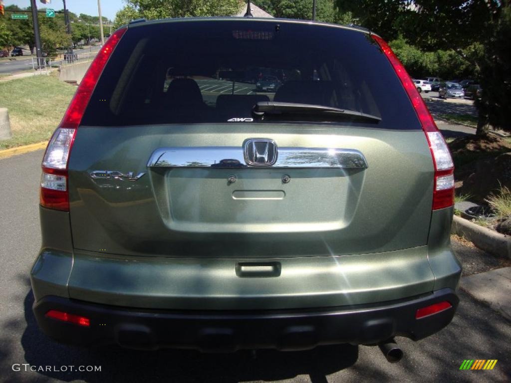 2008 CR-V EX 4WD - Green Tea Metallic / Ivory photo #5