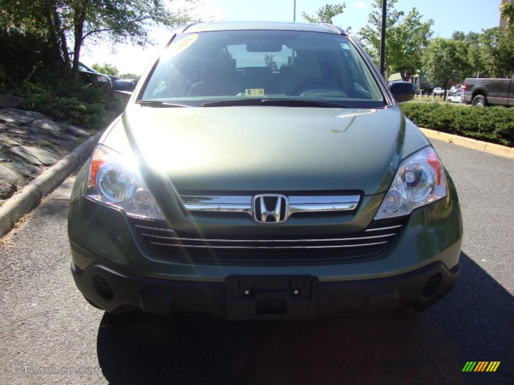 2008 CR-V EX 4WD - Green Tea Metallic / Ivory photo #12
