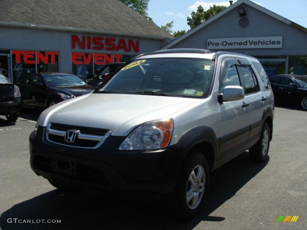 2004 CR-V EX 4WD - Satin Silver Metallic / Black photo #1