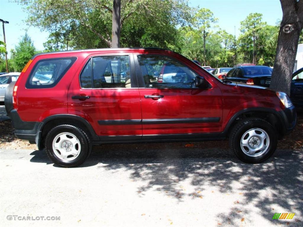 2002 CR-V LX 4WD - Chianti Red Pearl / Saddle photo #2