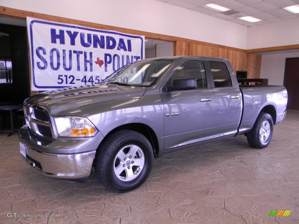 2010 Ram 1500 SLT Quad Cab - Mineral Gray Metallic / Dark Slate/Medium Graystone photo #1