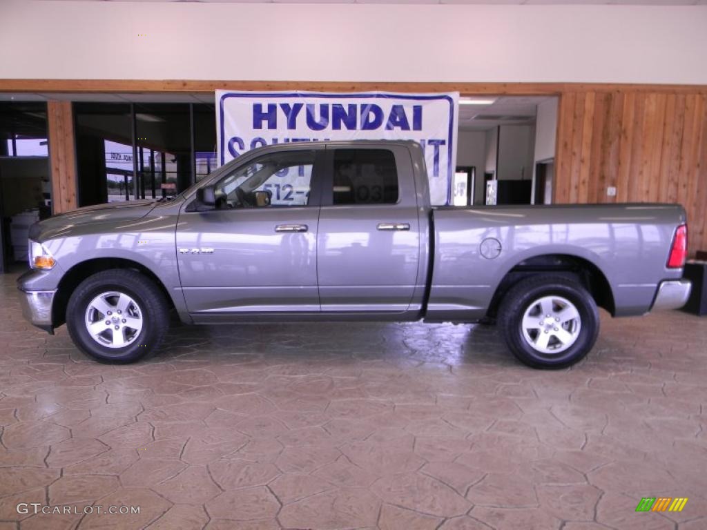 2010 Ram 1500 SLT Quad Cab - Mineral Gray Metallic / Dark Slate/Medium Graystone photo #2