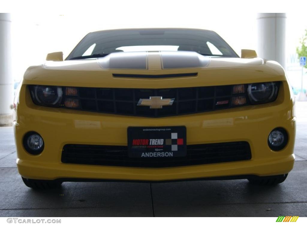 2010 Camaro SS Coupe Transformers Special Edition - Rally Yellow / Black photo #2