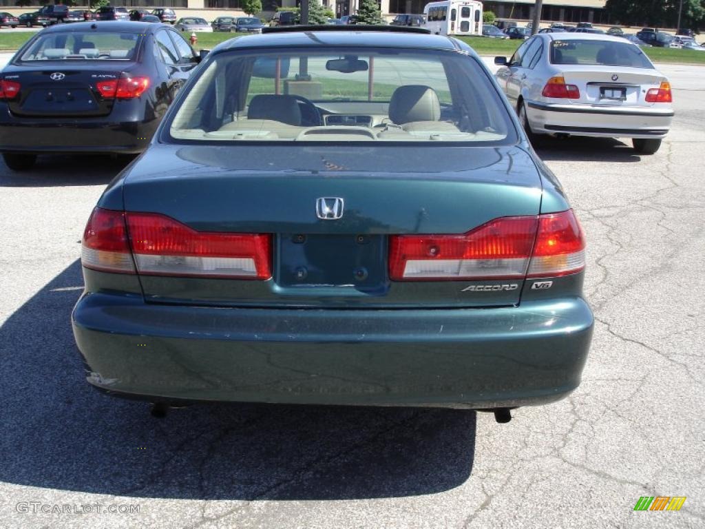 2002 Accord EX V6 Sedan - Noble Green Pearl / Ivory photo #6