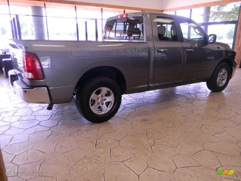 2010 Ram 1500 SLT Quad Cab - Mineral Gray Metallic / Dark Slate/Medium Graystone photo #10