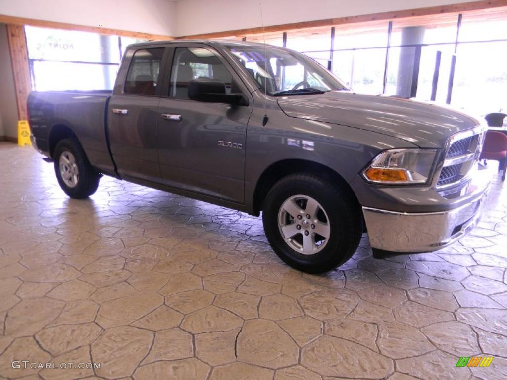 2010 Ram 1500 SLT Quad Cab - Mineral Gray Metallic / Dark Slate/Medium Graystone photo #12
