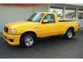 Screaming Yellow - Ranger STX Regular Cab Photo No. 3