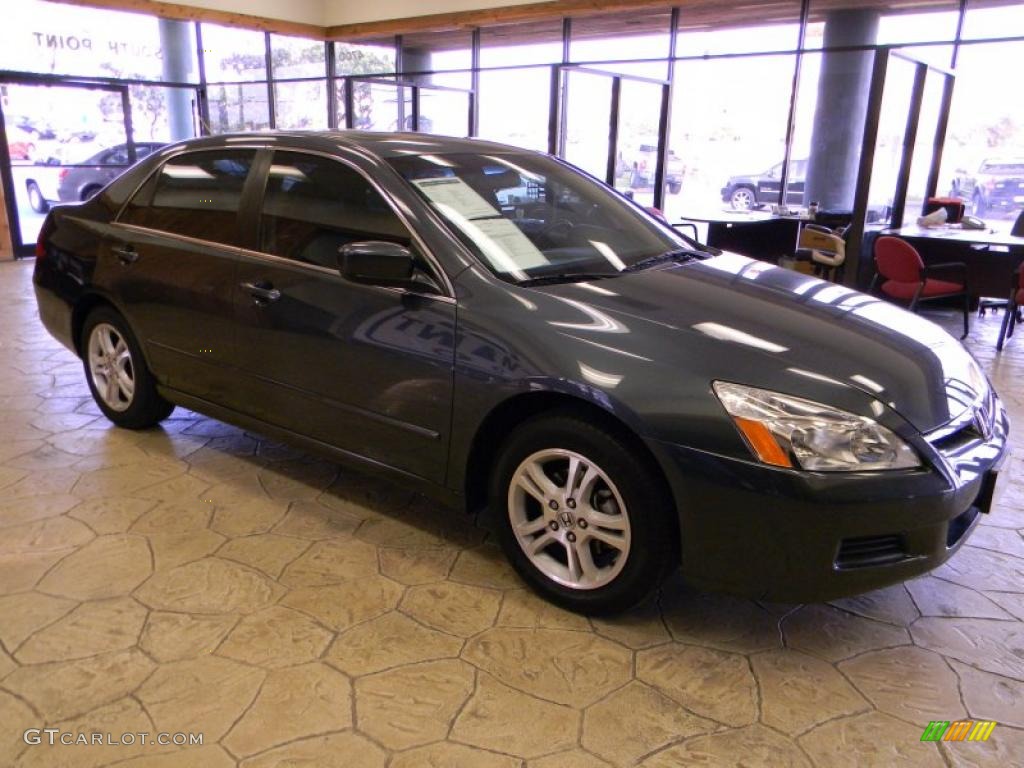 2007 Accord EX-L Sedan - Graphite Pearl / Gray photo #12