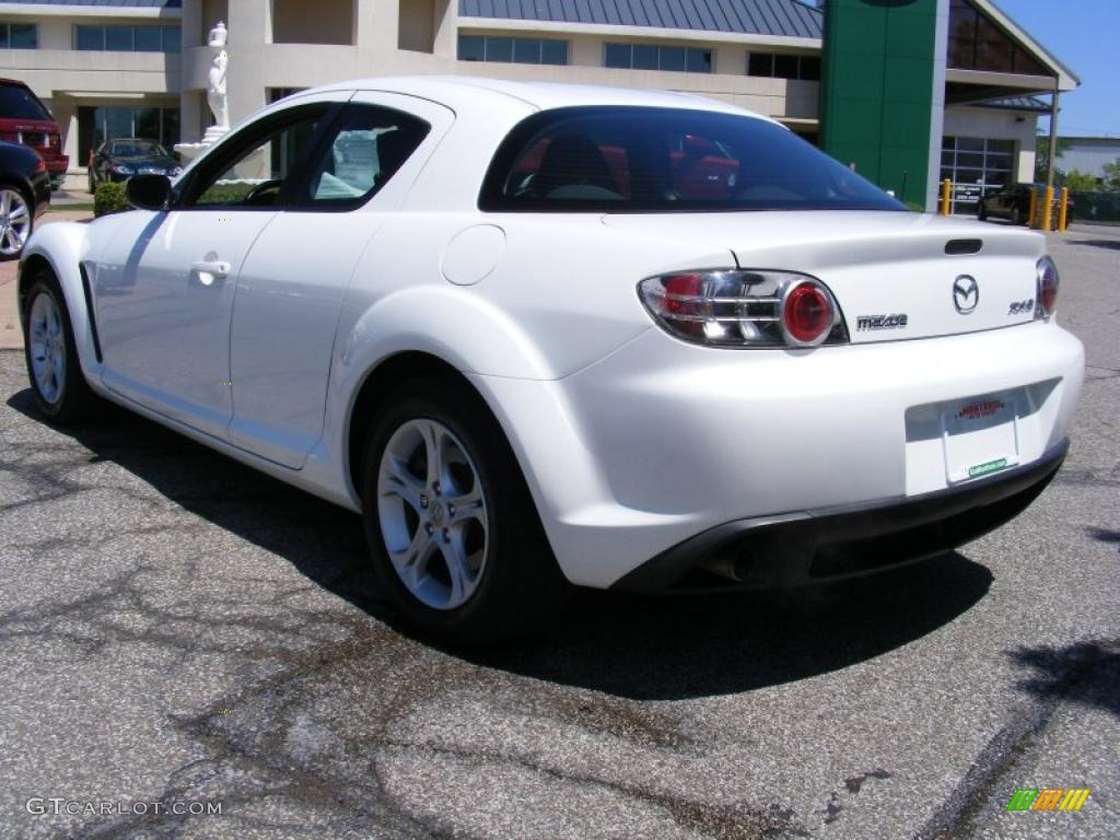 2005 RX-8 Sport - Whitewater Pearl / Black photo #3