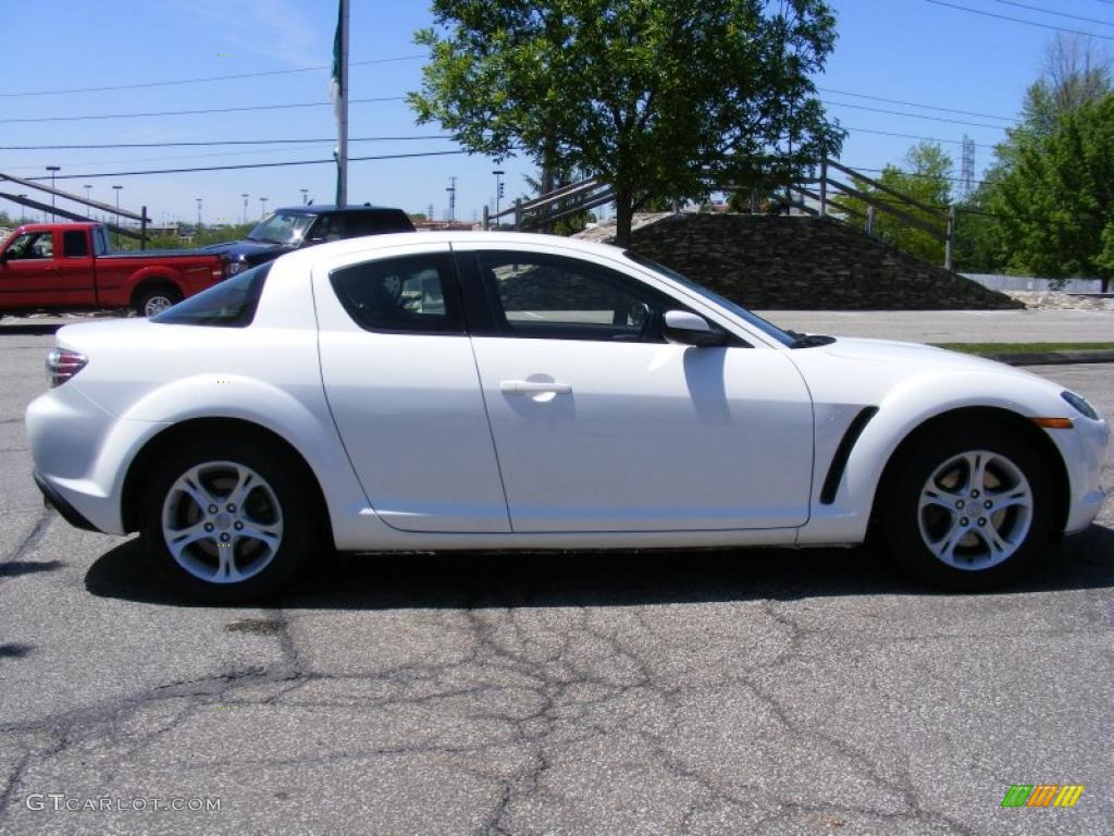 2005 RX-8 Sport - Whitewater Pearl / Black photo #6