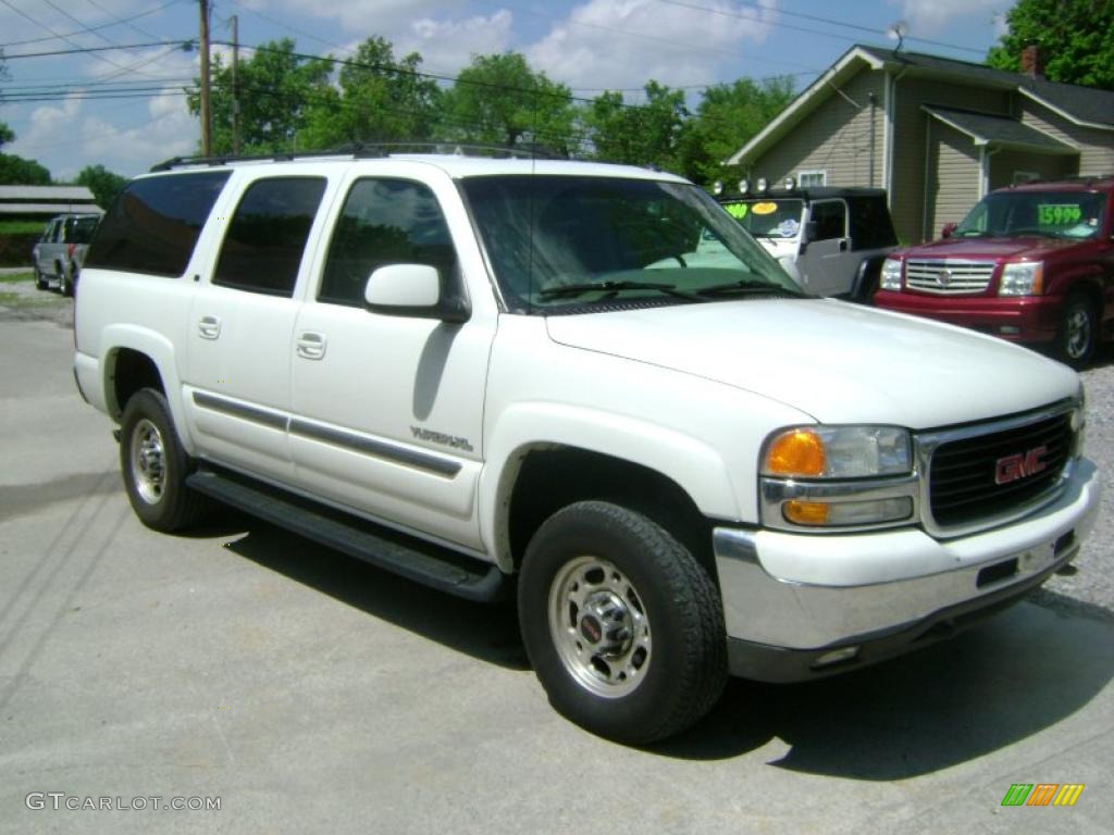 2002 Yukon XL 2500 SLT 4x4 - Summit White / Neutral/Shale photo #1