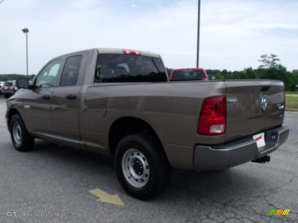 2010 Ram 1500 ST Quad Cab 4x4 - Austin Tan Pearl / Dark Slate/Medium Graystone photo #6