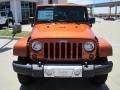 2010 Mango Tango Pearl Jeep Wrangler Unlimited Sahara 4x4  photo #5