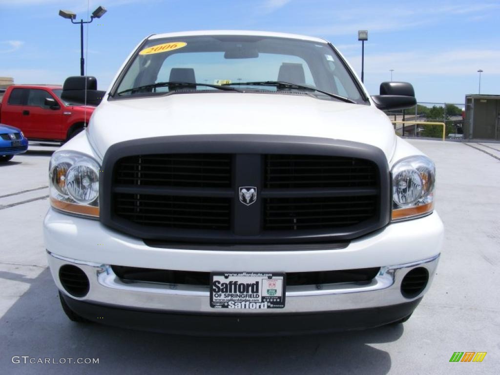 2006 Ram 1500 ST Regular Cab - Bright White / Medium Slate Gray photo #2