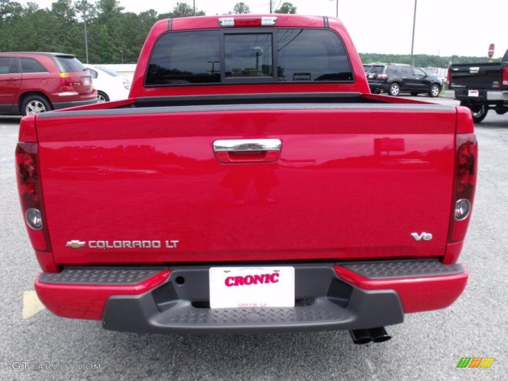 2010 Colorado LT Crew Cab - Victory Red / Ebony/Light Cashmere photo #7
